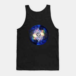 Power Om Flower of Life Sacred Geometry Tank Top